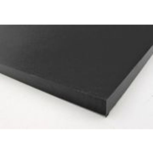 Professional Plastics Black Polypropylene Sheet, 0.062 X 48.000 X 96.000 [Each] SPROBK.062X48.000X96.000